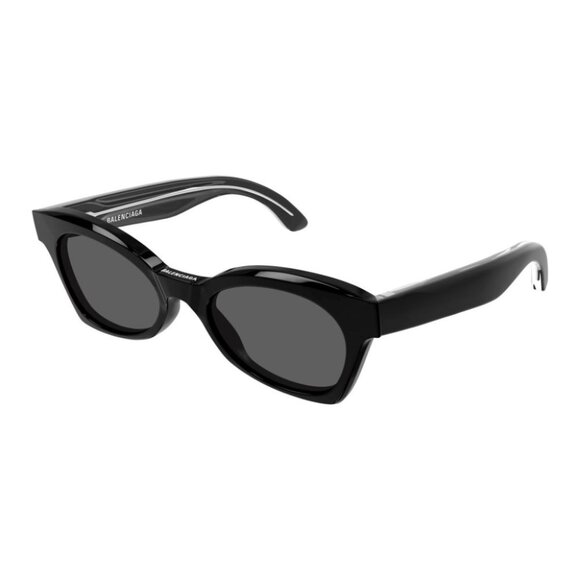 NEW BALENCIAGA BB0230S 001 SUNGLASSES BLACK CAT EYE WOMEN BALENCIAGA EYEWEAR - Picture 1 of 3